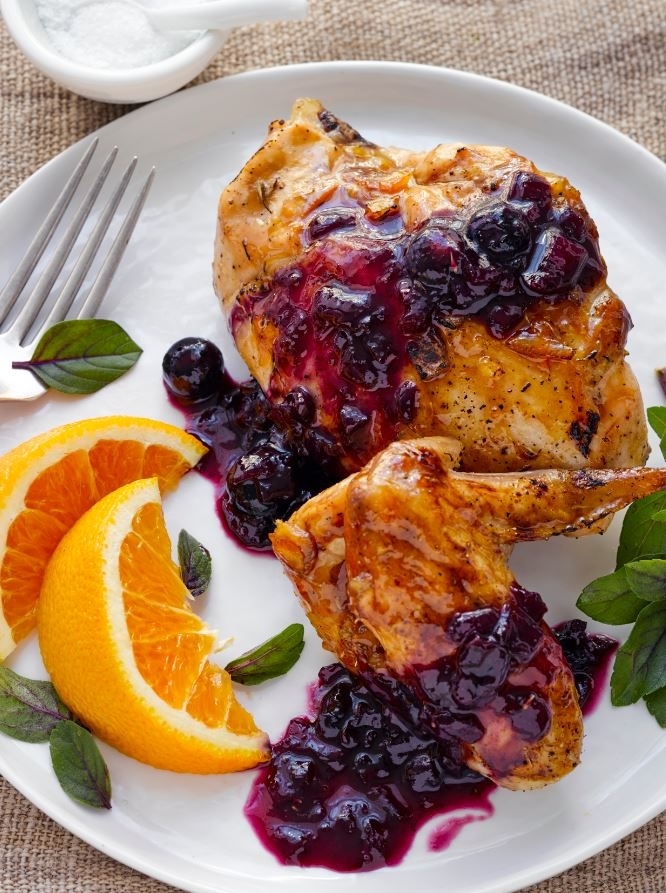 Roast-Chicken-with-Blueberry-Orange-Sauce