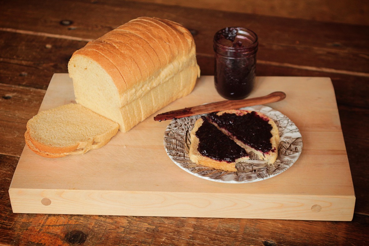 bread and jam with bite