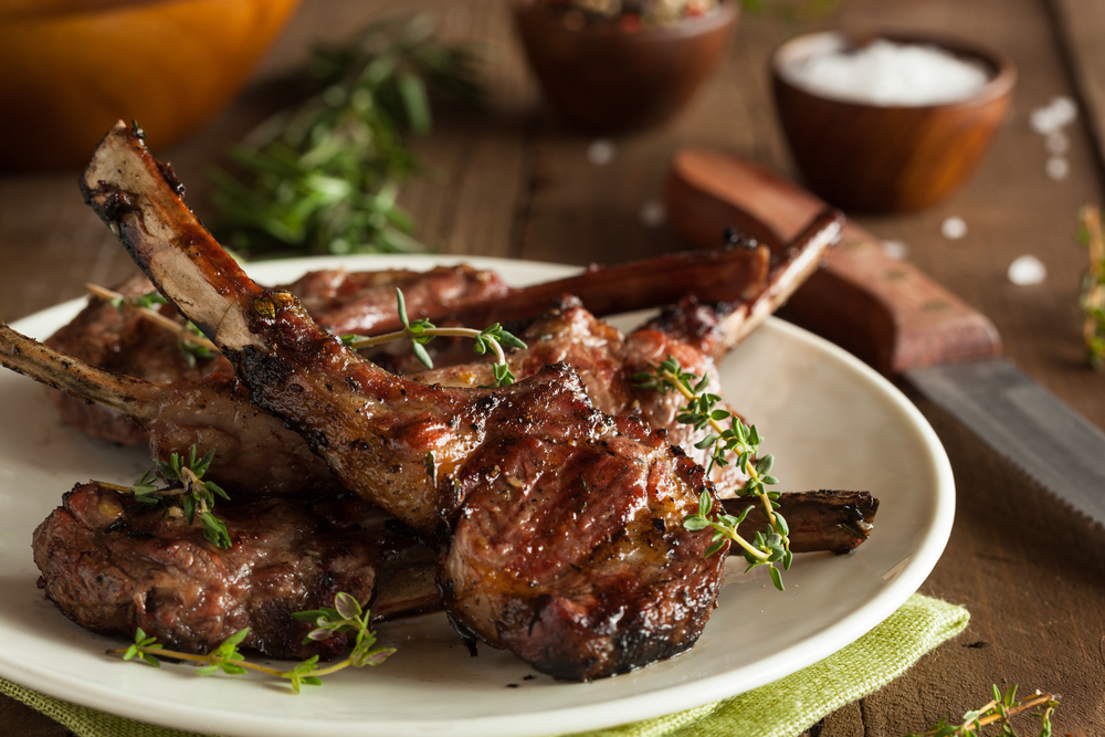 honey mustard lamb chops