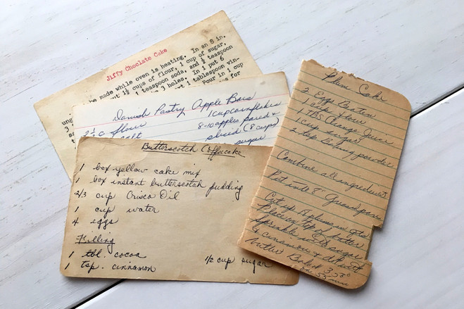 recipe cards