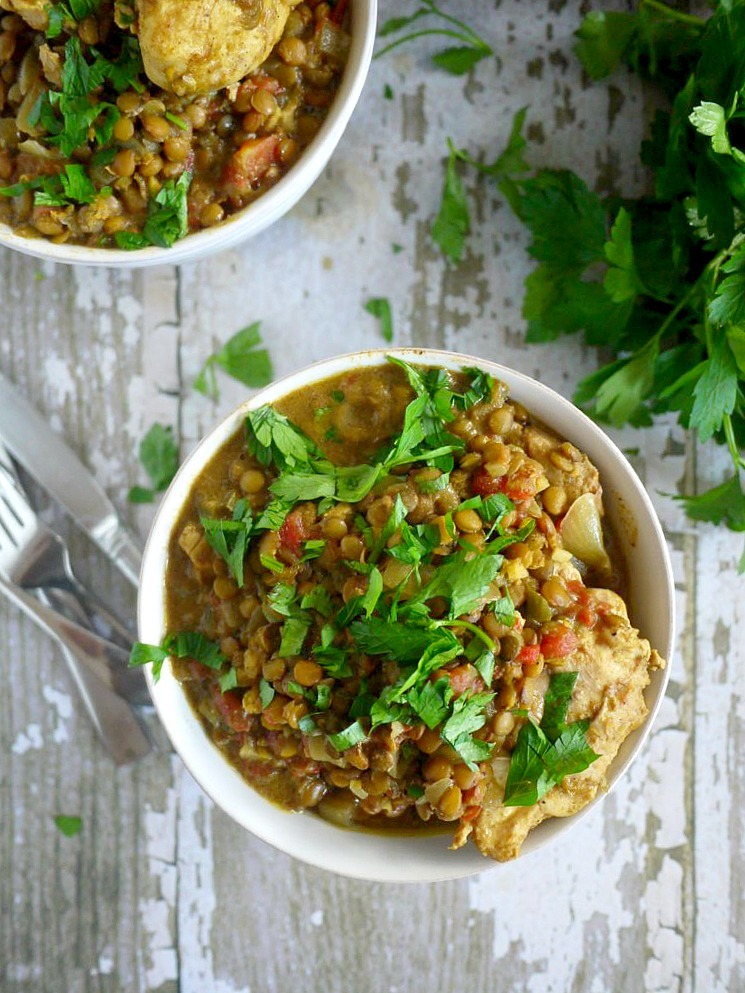 thigh lentil coconut milk